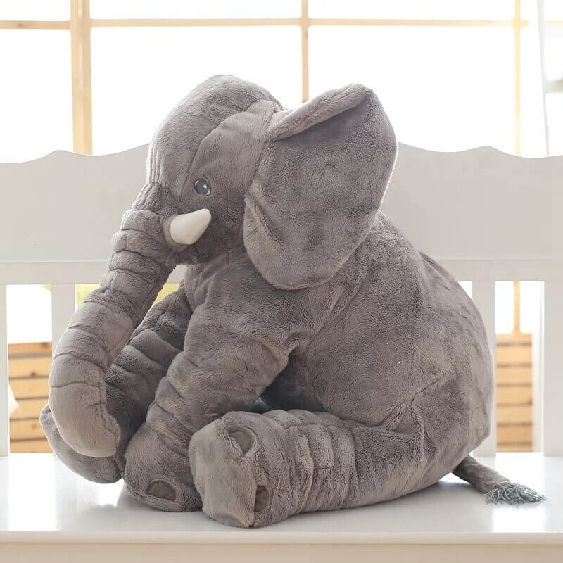Almohada de peluche en forma de elefante (60 cm)